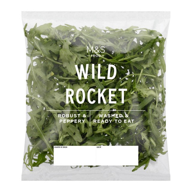 M&S Wild Rocket salad leaves 60g, imported from the UK