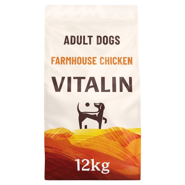 Vitalin Adult Farmhouse Chicken dry dog food 12kg - British product