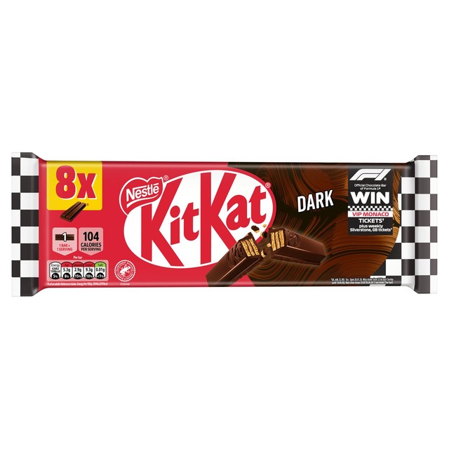 KitKat dark chocolate biscuit bar multipack, UK version