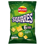 Squares Cheese & Onion crisps 6x22g multipack (British brand)