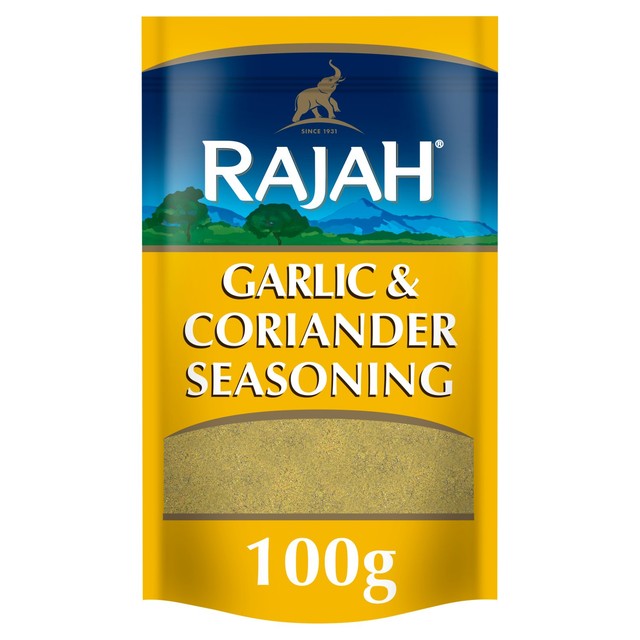Rajah garlic & coriander seasoning powder 100g, imported from the UK