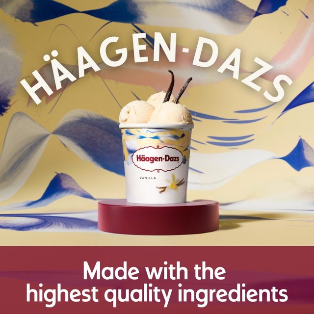 Häagen-Dazs vanilla ice cream 460ml, UK version