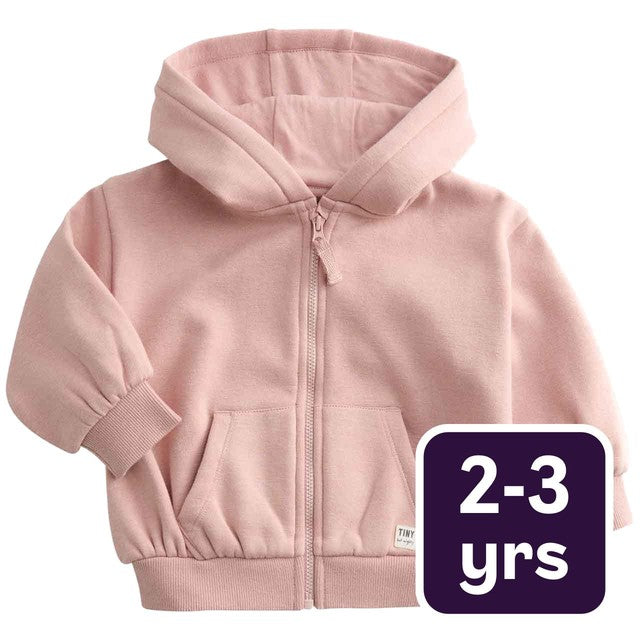 M&S Zip Up Hoodie Pink 2-3 Years, imported from the UK