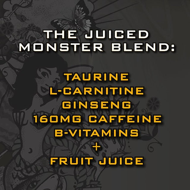 Monster Pacific Punch flavoured carbonated energy drink 500ml can, imported from the UK