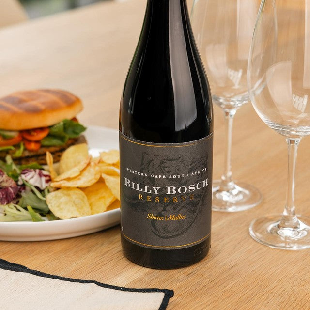 Virgin Wines Billy Bosch Shiraz Malbec red wine 75cl - British product