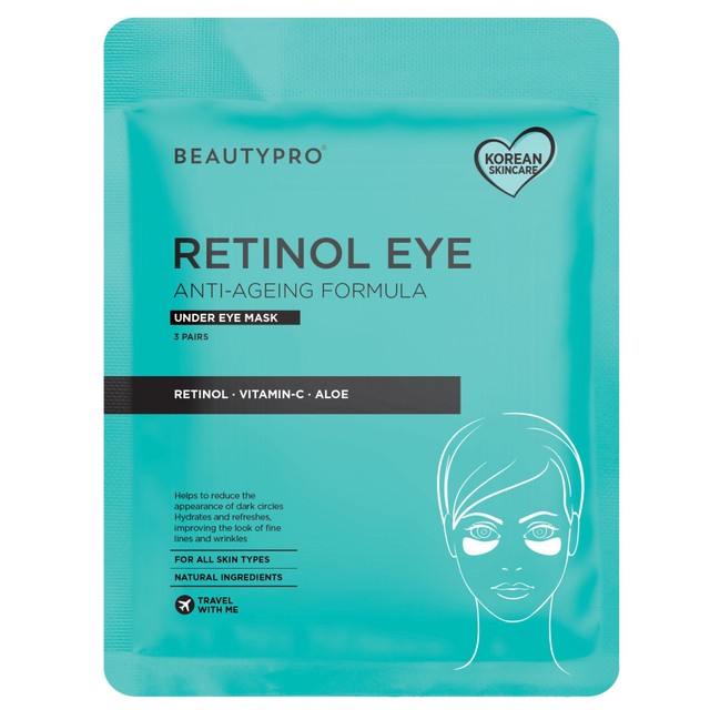 BeautyPro Retinol Under Eye Patches 3 per pack - British product
