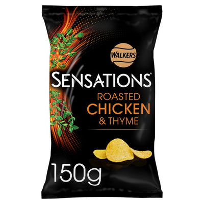 Walkers Sensations Roasted Chicken & Thyme Potato Crisps 150g
