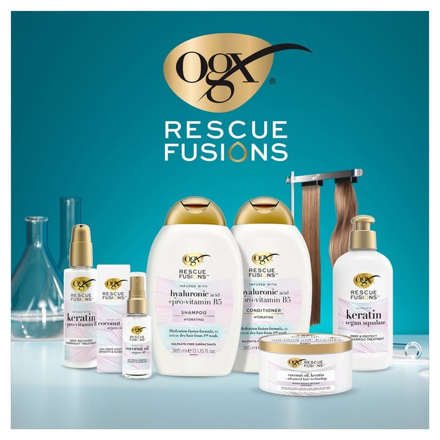 OGX hyaluronic acid shampoo 385ml, imported from the UK