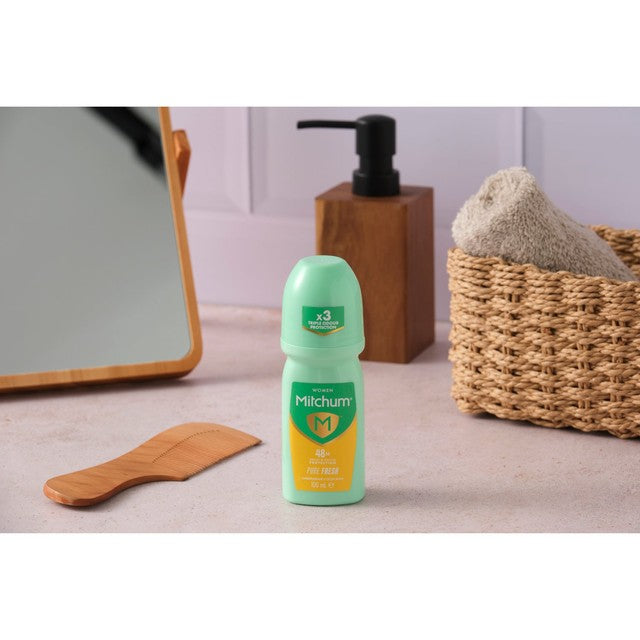 Mitchum Women Advanced Pure Fresh roll-on deodorant 100ml, imported from the UK