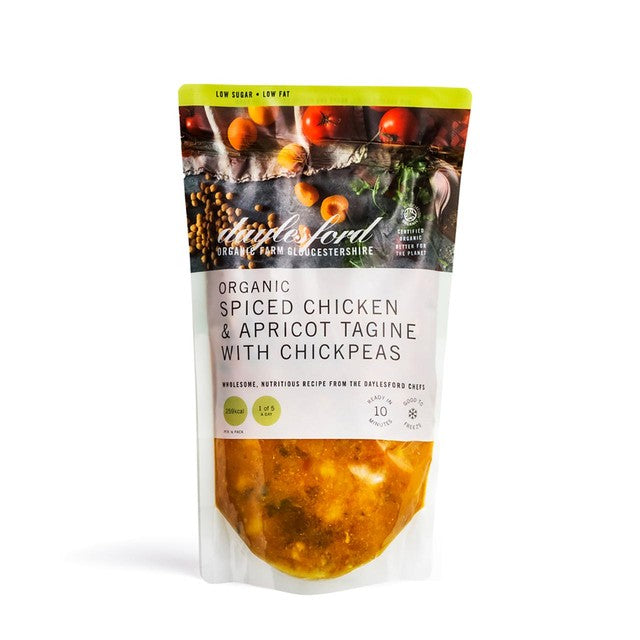 Daylesford Organic Spiced Chicken Tagine with Apricots & Chickpeas 550g - British product
