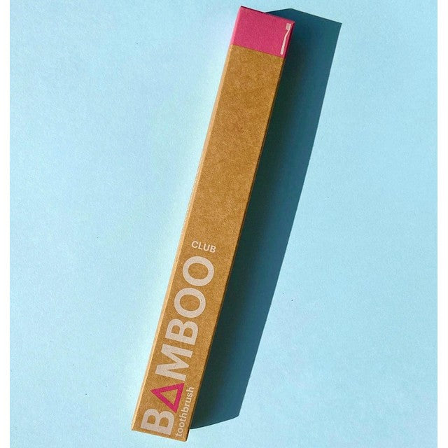 Bamboo Club Pink Adult Toothbrush - British product