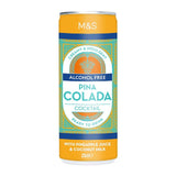M&S alcohol free pina colada cocktail 250ml, imported from the UK