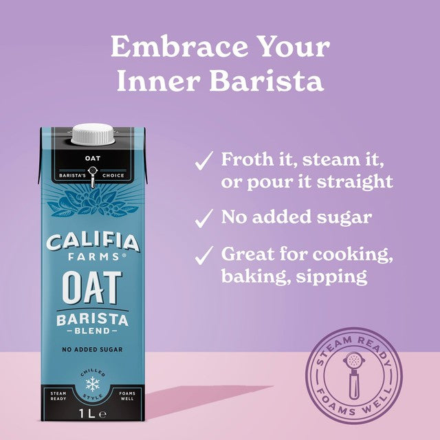 Califia Farms Oat Milk Barista Blend 1L - British product