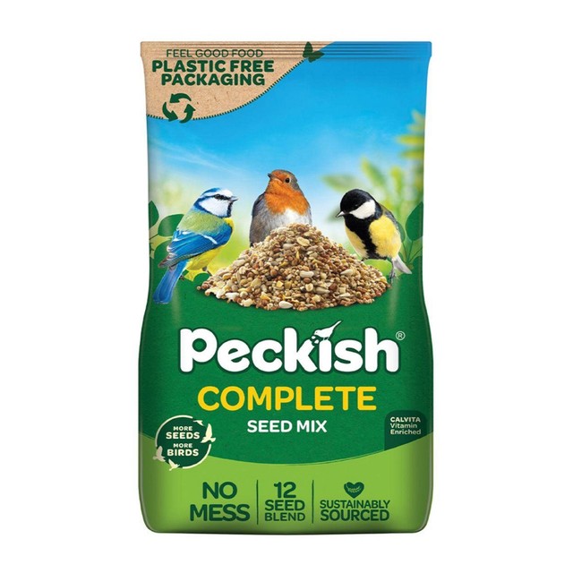 Peckish Complete Seed and Nut No Mess Wild Bird Food Mix 12.75kg, imported from the UK