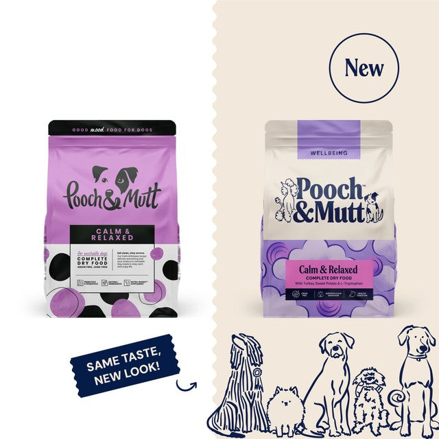 Pooch & Mutt Calm & Relaxed dry dog food 2kg, imported from the UK