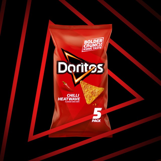 Doritos Chilli Heatwave tortilla chips multipack - British product