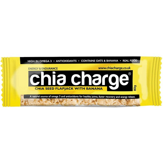 Chia Charge banana chia seed flapjack 80g - British product