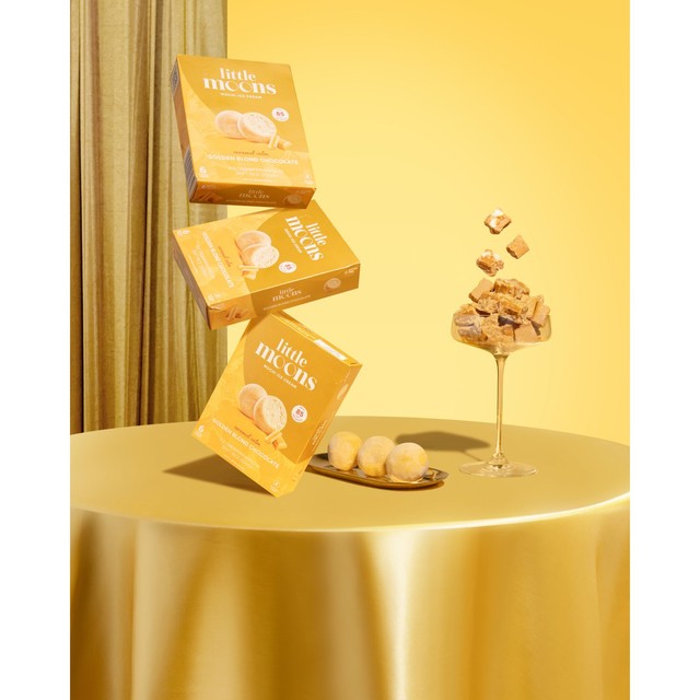 Little Moons Golden Blond Chocolate Mochi Ice Cream 6 x 32g, UK version
