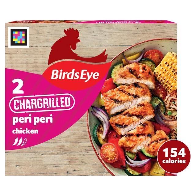 Birds Eye peri-peri chicken chargrills 174g - British product