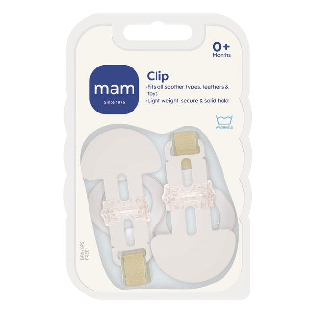 MAM Soother Clip 2-pack Unisex, imported from the UK