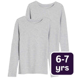 M&S Heatgen Thermal Tops, 6-7 Years, Grey Marl, imported from the UK