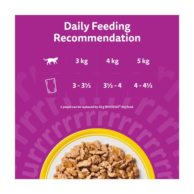 Whiskas poultry cat food pouches 80 x 85g (British brand)