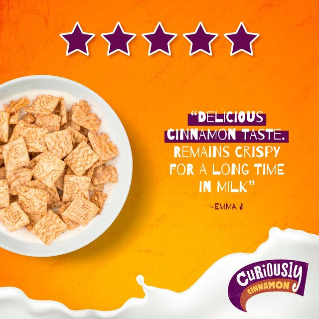 Nestle Curiously Cinnamon breakfast cereal 375g - British product
