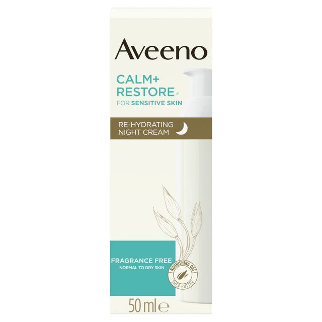 Aveeno Calm+Restore Rehydrating Night Cream 50ml - British product