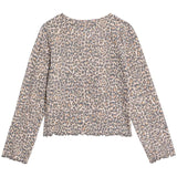M&S kids crinkle top neutral brown 4-5 years, imported from the UK