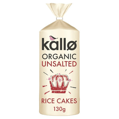 Kallo Økologisk usaltet fullkorns ris kaker 130g