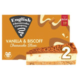 English Cheesecake Company Vanilla  Biscoff Cheesecake Slices x2 180g