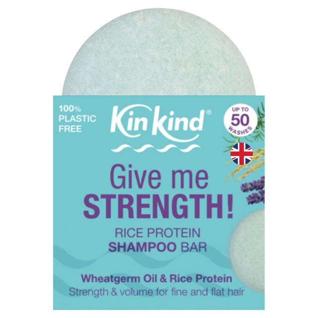 KinKind Give Me Strength Shampoo Bar 50g, UK version