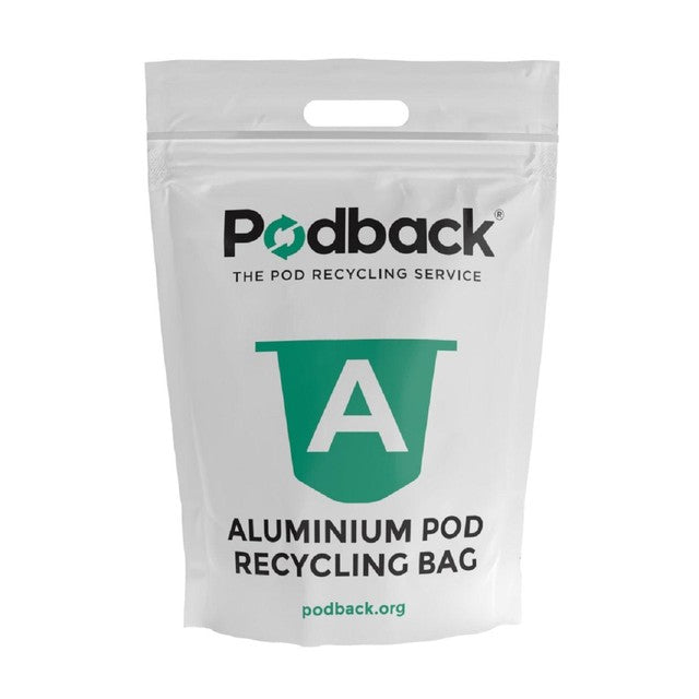 Podback aluminium pod recycling bag - British product