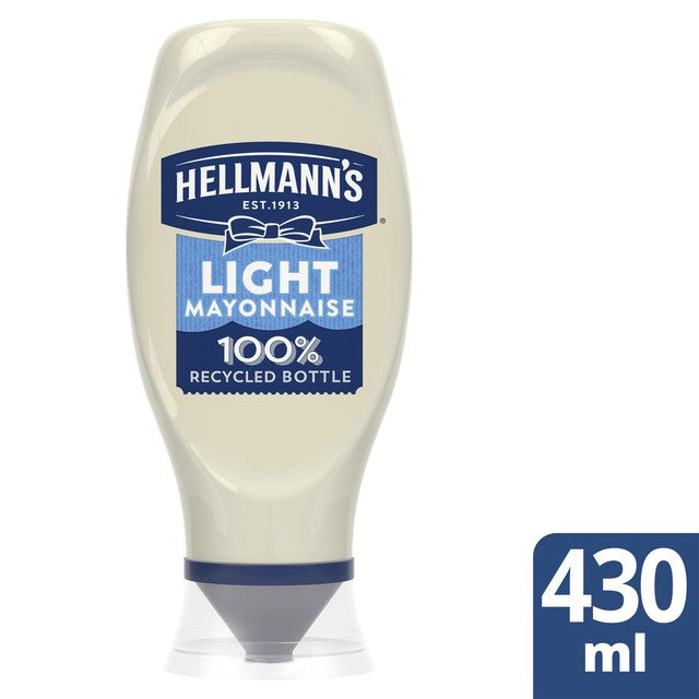 Hellmann's light squeezy mayonnaise 430ml, UK version