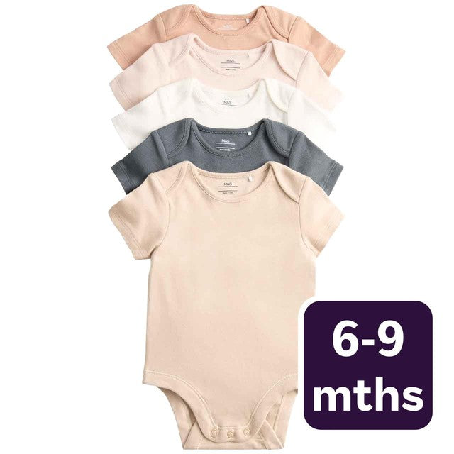 M&S plain sleepsuit neutral 6-9 months, imported from the UK
