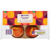 Ocado Ripe & Ready Peaches 4 pack, imported from the UK