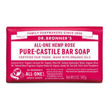 Dr. Bronner's rose soap bar 140g - British product