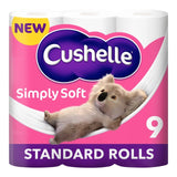 Cushelle Simply Soft toilet roll 9 pack - British product