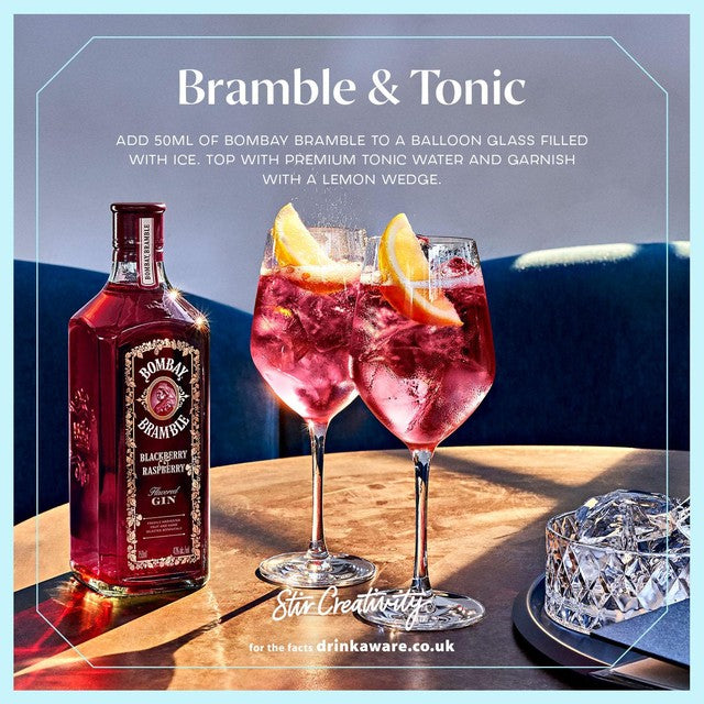 Bombay Sapphire Bramble blackberry and raspberry gin 70cl - British product