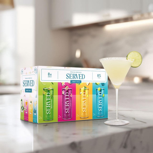 Served Margarita canned cocktail 250ml (British brand)