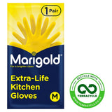 Marigold Extra Life rubber gloves Kitchen Medium, imported from the UK