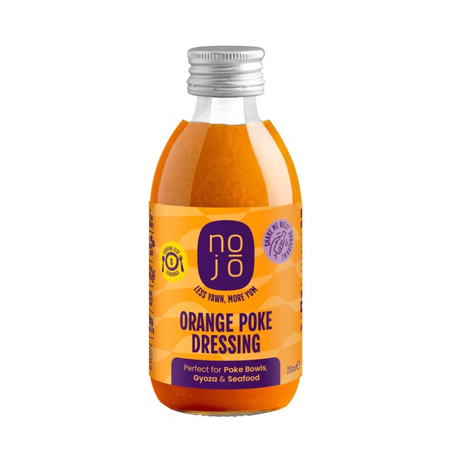 Nojo Orange Poke Dressing Gluten Free 200ml, imported from the UK