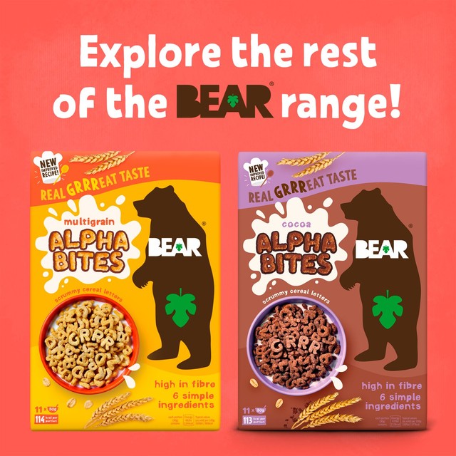 Bear Alphabites cocoa cereal 350g - British product