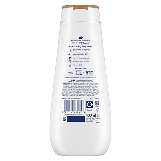 Dove body wash shea butter and vanilla 400ml - British product