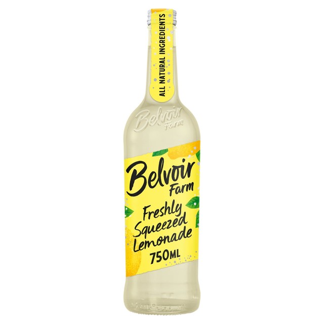 Belvoir sparkling freshly squeezed lemonade 750ml, UK version