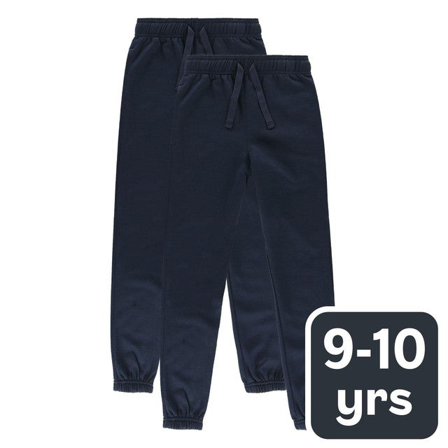M&S kids cotton-rich joggers navy 9-10 years, imported from the UK