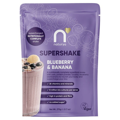 Naturya SuperShake Blåbær Banan Pulver Shake 275g