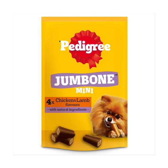 Pedigree Jumbone dog treats Chicken & Lamb 4 x 40g, imported from the UK
