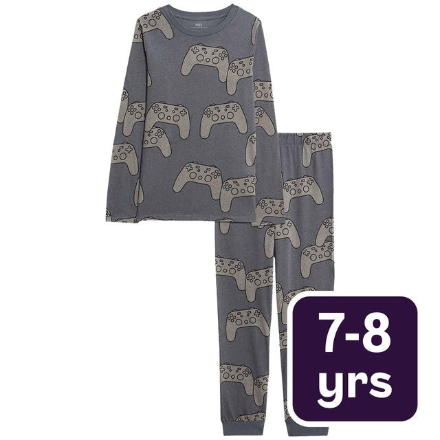 M&S gaming pyjamas grey 7-8 years, imported from the UK
