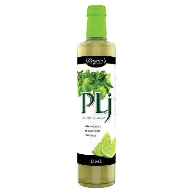 PLJ Lime Cordial 500ml, imported from the UK